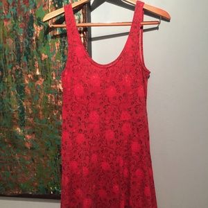 Urban Outfitters Red Floral Dress